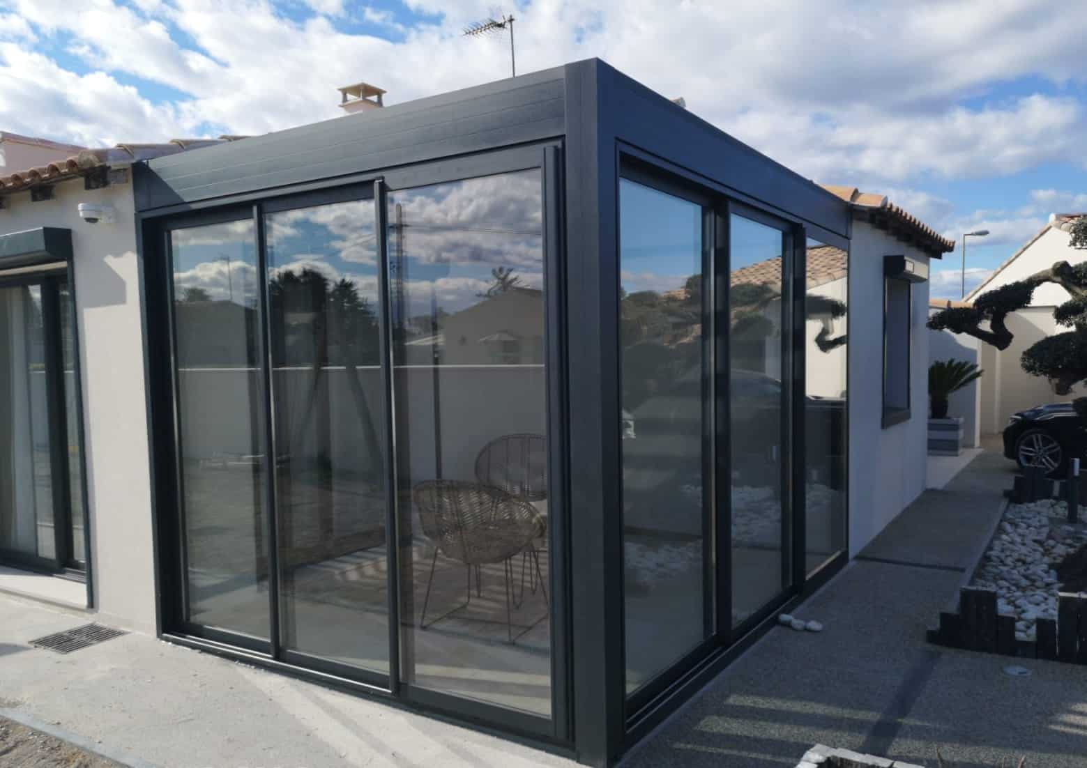Aménagement extérieur : pool house