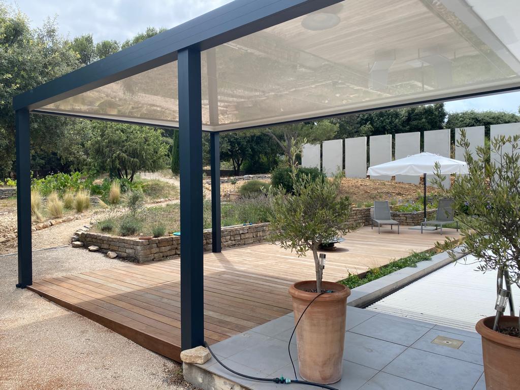pergola toit plat sur mesure