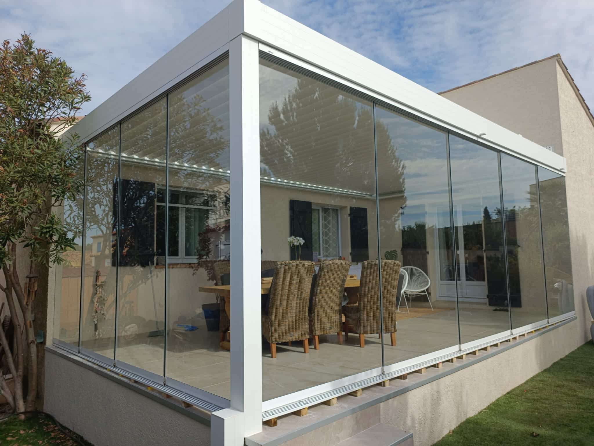 Pergola bioclimatique Mauguio