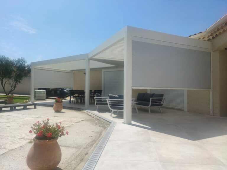 PERGOLA DOUBLE MODULE STORES ZIPPES
