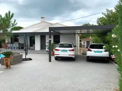 Double carport aluminium à Béziers 