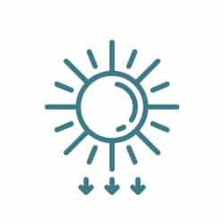 Résiste aux fortes chaleurs et UV
